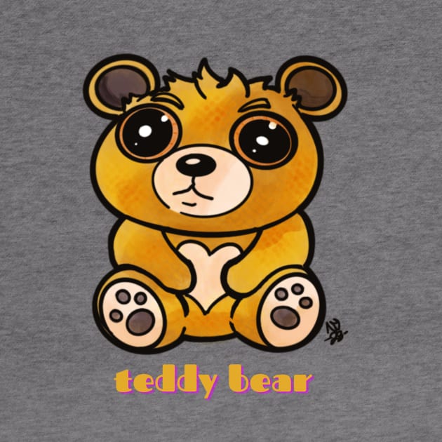 Kawaii Teddy Bear - Teddy Bear by Alt World Studios